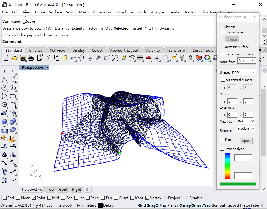 how to fix meshes in rhino 6